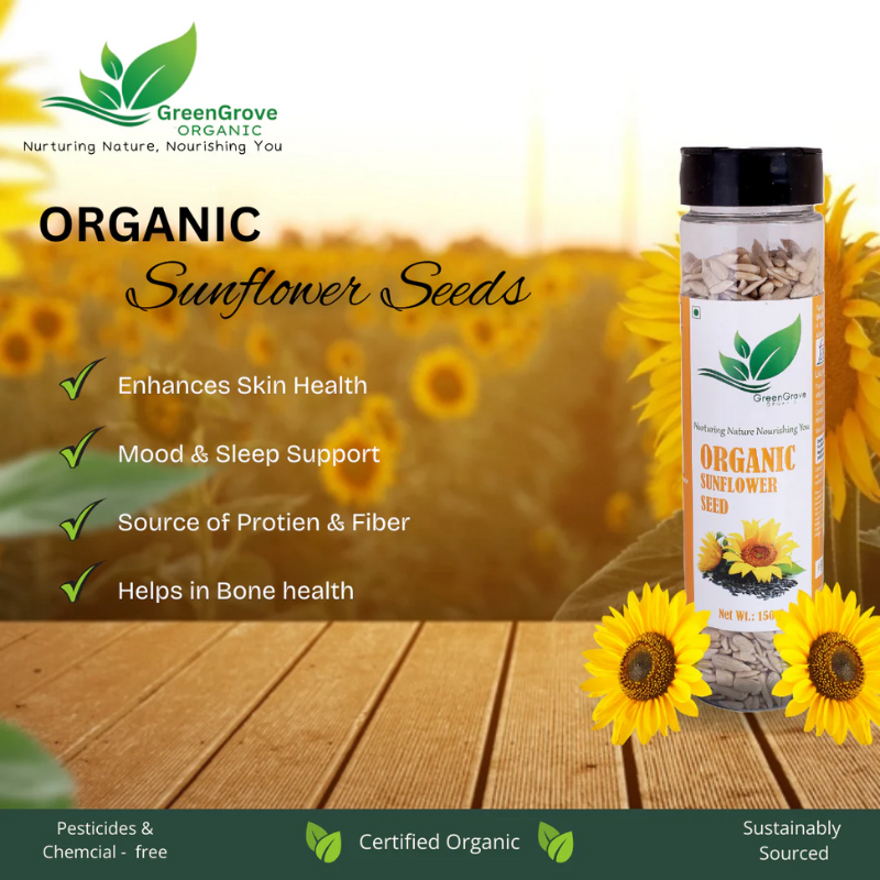 GreenGrove Organic Sunflower Seeds 150 g